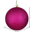 thumbnail image 2 of Vickerman 3" Berry Red Glitter Ball Ornament, 12 per Bag, 2 of 5