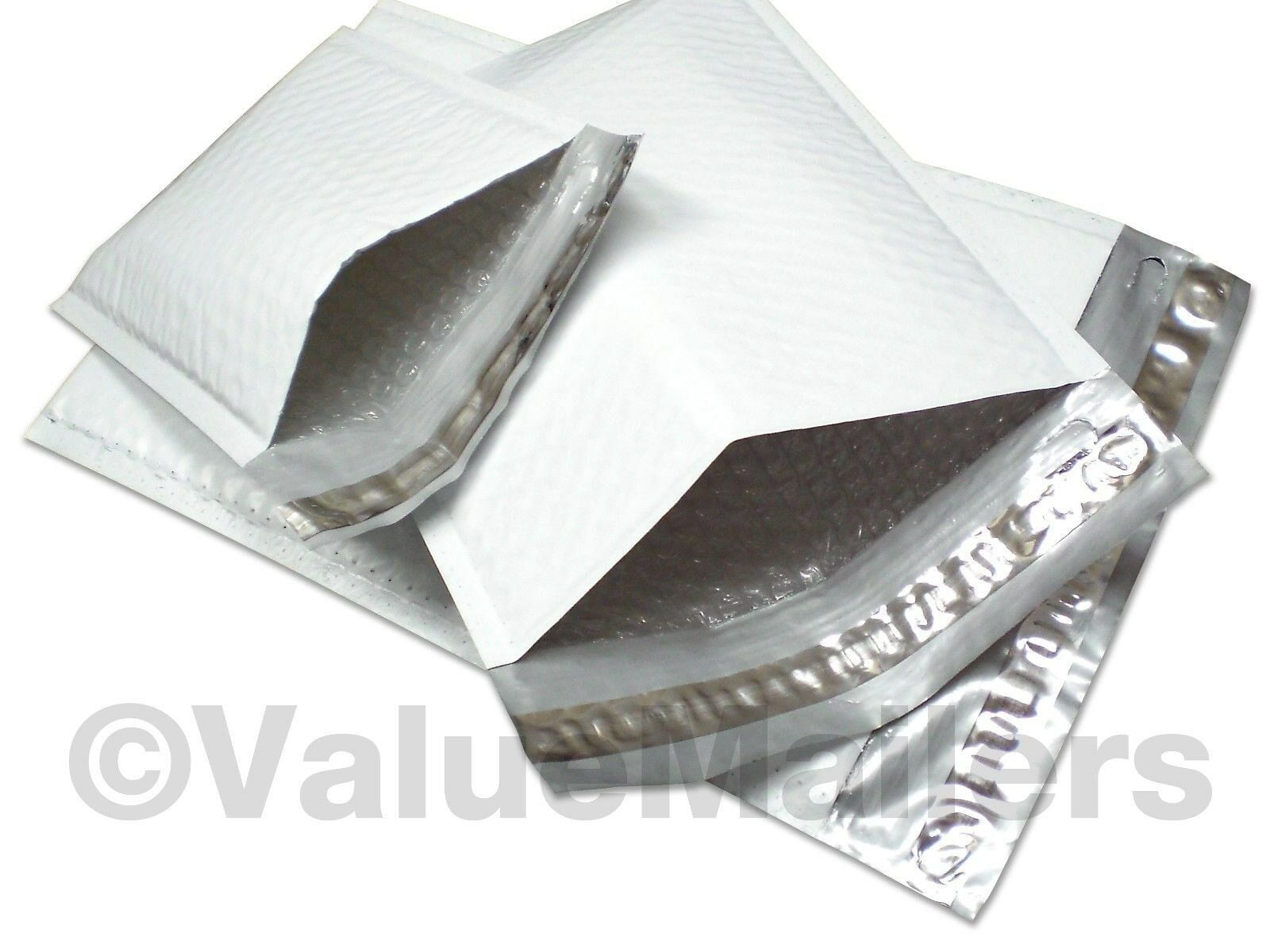 400 #1 Black Poly Bubble Padded Envelopes Self-Sealing Shipping Mailers 7.25x12