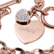 thumbnail image 3 of Pulseras Mujer con Dijes de Corazón LuckyLy, Acero Inoxidable con Zirconia Cúbica, Modelo Uma rosa UNITALLA, 3 of 7