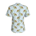 thumbnail image 3 of Uemuo Cartoon Sea Turtle Printed Women's Classic V-Neck T-Shirt - Soft, Breathable, Moisture-Wicking, Perfect for Casual, Office, Travel, and Everyday Wear-Large, 3 of 5