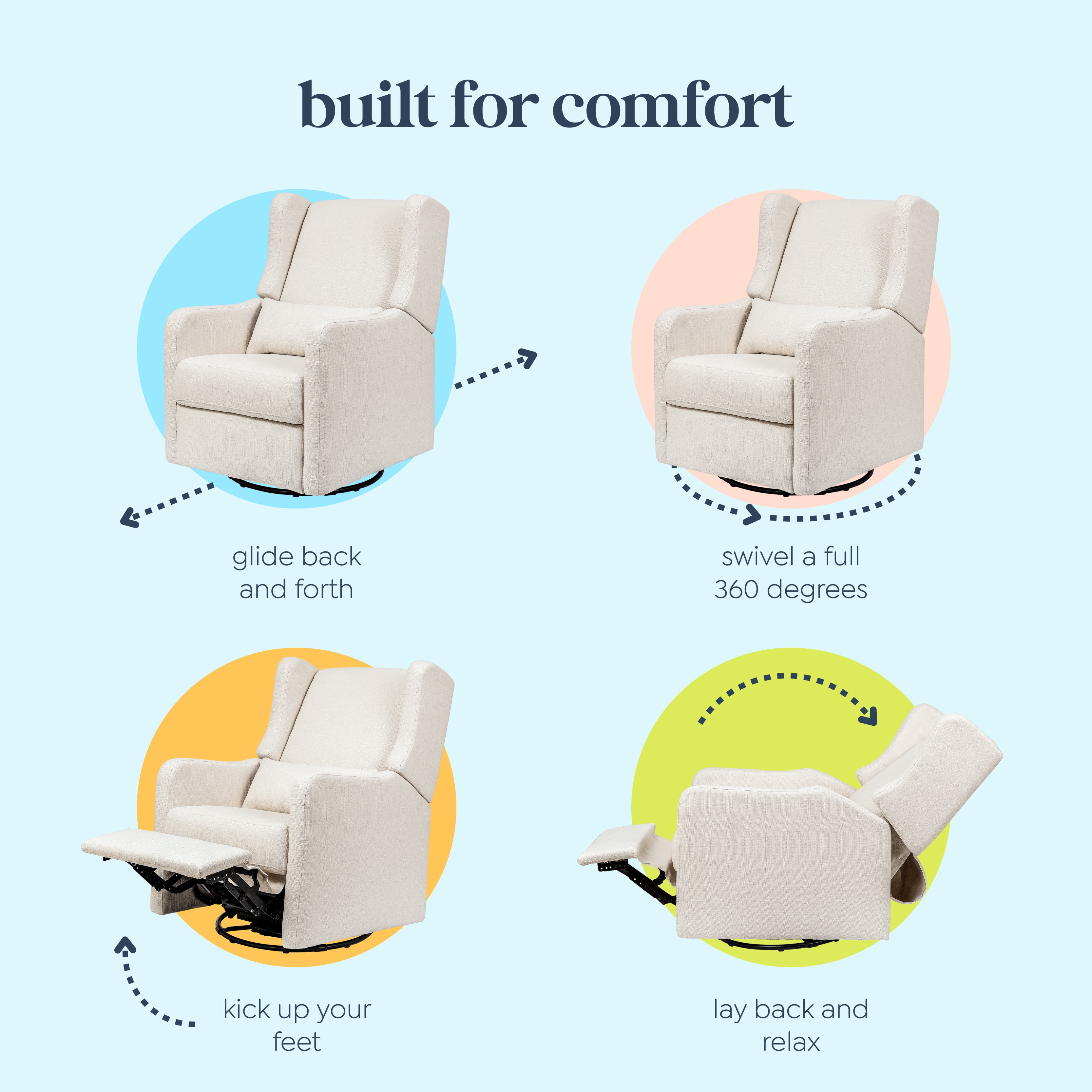Carter's Arlo Recliner and Swivel Glider