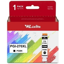 270XL Ink Cartridge Compatible for Canon PGI 270XL Ink Cartridge MG5722 MG7720 Printer （1*PGBK）