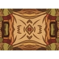thumbnail image 1 of Ahgly Company Indoor Rectangle Patterned Carrot Orange Area Rugs, 5' x 8', 1 of 6