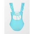 thumbnail image 4 of Maillot de Bain une Pièce pour Femme à Volants, Lacé, Tenue de Plage, Contrôle du Ventre, Costume de Bain, 4 of 4