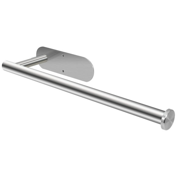 Stainless Steel Paper Towel Holder Available in Adhesive and Screws Silver Napkin Kitchen Paper Holder Under Cabinet under mount Paper Towel