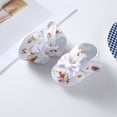 thumbnail image 4 of RUINIXCW Newborn Baby Girl Shoes 0 4 9 12 Months Infant Shoes Baby Walking Shoes Baby Dress Shoes with Bownot Flower Print Non-Slip Soft Sole Crib Shoes, 4 of 8
