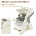 thumbnail image 6 of Adjustable Multifunctional High Chair,Child Feeding Seat with 5-Point Safety Harness and Removable Large Tray, 6 of 6