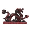 thumbnail image 4 of 6''Chinese Feng Shui Resin  RED  Dragon Figurine Statue Mold for Luck & Success, 4 of 7