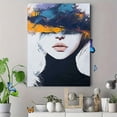 thumbnail image 4 of Abstract Face Canvas Painting Wall Art，Suitable for Living Room Bedroom Office Hotel Restaurant Cafe Decoration, 4 of 8
