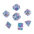 thumbnail image 1 of Dados Poliédricos CUTICAT 7 Piezas D8 D10 D12 D20 para Mazmorras Y Dragones DND RPG Game Morado, 1 of 7
