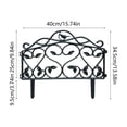thumbnail image 3 of Garden Fencing Floral and Bird Design, White Decorative Picket Fence for Vegetable Garden Yard, School and Flower Bed Edging, Weatherproof PVC Home Decor Border, 3 of 6