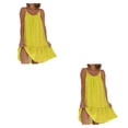 thumbnail image 1 of Vestido Maxi Qarigey Multifuncional Elegante Boho Amarillo 3XL, 1 of 6