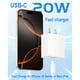 thumbnail image 2 of [Cargador] WIDAQUO iPhone 16e, carga rápida, 20 W, USB C, x2 + 3 m, 2 of 7