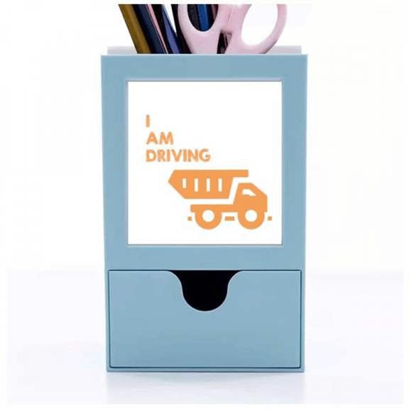 Driving Goods Transfer Vehicles Desk Supplies Organizer Pen Holder Card
