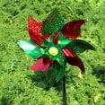 thumbnail image 3 of Labymos 8Pcs Bird Repellent Pinwheel Reflective Sparkly Pin Wheels Protect Garden Plant Flower Bird Rpellent, 3 of 7