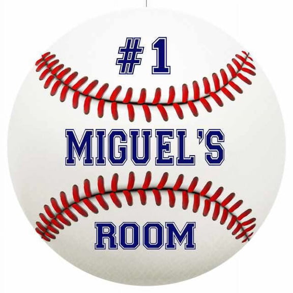 MIGUEL'S Bedroom 14" Round Metal Sign Boys Room Wall Decor Gift 100140030090