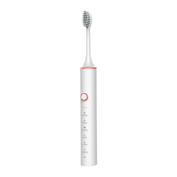 Cepillo de dientes portátil para adultos, con 6 modos de limpieza y 4 cabezales de repuesto.