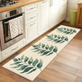 thumbnail image 3 of Green Botanical Kitchen Runner Rug 2x6 Washable Runners for Hallway Non Slip Tropical Leaves Farmhouse Large Area Rug Indoor Floor Carpet for Bathroom Laundry Entryway Bedroom Living Room, 3 of 8