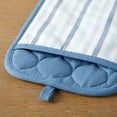 thumbnail image 3 of Martha Stewart Daisy Stripe Pot Holder Set 2-Pack, Blue, 7"x10", 3 of 10