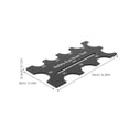 thumbnail image 2 of LOLIPPYY 2-Pack Lightweight Black Plastic Measuring Rulers for Crochet, Plush Eye Placement and Crafting Tools, 2 of 8