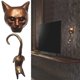 thumbnail image 4 of Estatua para colgar en la pared 2x Estatua Escultura Decoración Pared Montaje Puerta para Patio Hogar, 4 of 7