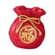 thumbnail image 4 of Alcancía con forma de cerdito de la suerte, bolsa de dinero, estatua, alcancía, coleccionable, organizador de dinero Rojo Altura 16cm, 4 of 9