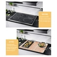 Orange Geometric Stove Top Covers for Electric Stove, Heat Insulation