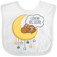thumbnail image 3 of Inktastic I Love My Big Sister Boys or Girls Baby Bib, 3 of 4