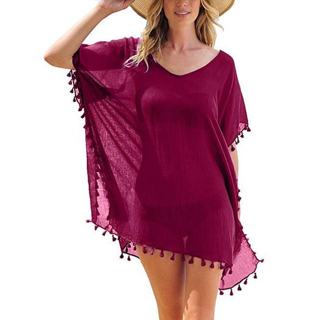 Ropa de playa para mujer vestido de verano de las señoras Borla Trajes de baño Nituyy GL714-FN24442C1