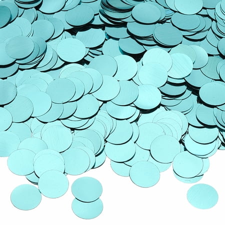 Uxcell Round Tissue Paper Confetti Table Confetti Circle Dots for Wedding Birthday Party Balloon Decorations Light Blue