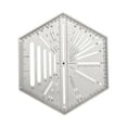 thumbnail image 3 of Règle Hexagonale, Mesure de Dessin Maison Utile, Règle d'Artisanat, Hexagone Portable, 3 of 9