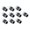 White Black, variant on yotijay 10Pcs Golf Ferrules for Taper Tip Iron Wedge Premium Golf Club Repair Covers White Black