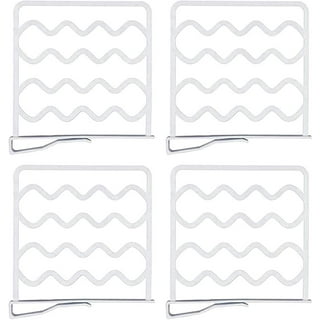 TitanSecure 8 PK White Wire Shelf Dividers for Closets on 12 Wire Shelves  - Sturdiest Closet Organizer Takes Seconds to Install. Organize Your