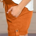 thumbnail image 5 of BLVB Womens Summer Shorts Casual Trendy Folded Hem Short Pants Elastic Waist Drawstring Cargo Shorts with Pockets, 5 of 5