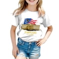 thumbnail image 5 of WUANDIXFA 250th Anniversary Shirt for Kids Unisex Vintage American Flag Independence Day 250 Anniversary Shirt (White, 9-10 Years), 5 of 5