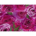 thumbnail image 4 of oneOone Viscose Jersey Fuschia Pink Fabric Rose Floral Fabric For Sewing Printed Craft Fabric By The Yard 60 Inch Wide, 4 of 5