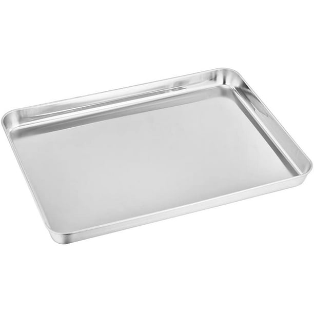 Plaque de cuisson GN bords droits acier, acier doux, Plaques et