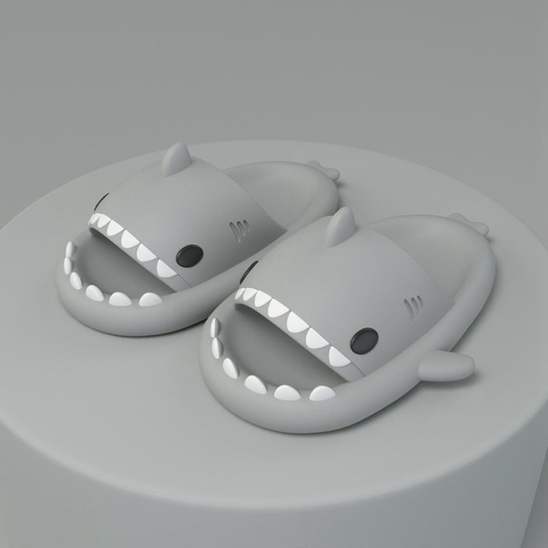 【新品未開封】Shark FlexStyleHD434JSL Unisex Shark Slides Non-Slip Novelty Open Toe Sandals Cute