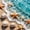 Ocean 1, variant on jejeloiu Watercolor Beach Sunset 7 Pieces Full Size Bedding Sets For Girls,Ocean Theme Full Size Bed in a Bag,Peach Blue,Reversible
