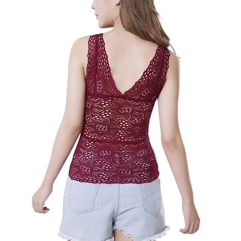 Top Bebe Taille M Neuf Avec étiquettes - Col En V Transparent Avec Sous-couche - Sans Manches