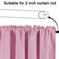 thumbnail image 5 of Lilixerw Valance Curtain for Kitchen,Blackout Window Curtain For Bedroom Living Dining Room Window Valance,Pink, 5 of 8
