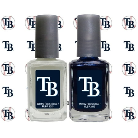 Tampa Bay Rays 2-Pack Nail Polish with Nail Decal - No Size