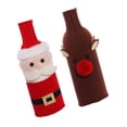 thumbnail image 4 of Entireivity 2pcs Wine Bottle Covers Wine Bottle Sweaters Bottle Protectors Xmas Party Decors, 4 of 8