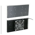 thumbnail image 2 of 200x100x40mm LED Radiator Aluminum Heatsink Extruded Heat Sink With Ac Fan For 50w 100w Led Grow Light Led Plant Light ,Easy to Operate, 2 of 7