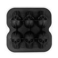 thumbnail image 2 of Ice Mold Happydeer Skull Ice Cube Mold 6-Cavity Silicone Ice Tray for Whiskey Cocktails (Black), 2 of 12