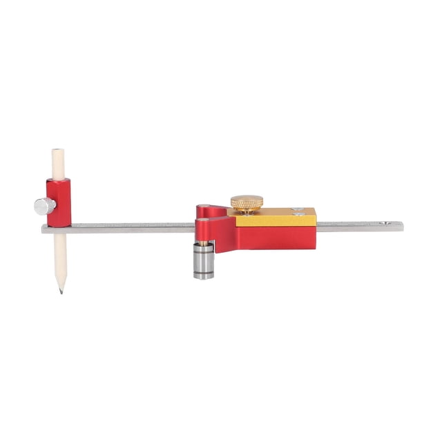 Wood Scribe Tool, Scratch Resistant Aluminum Alloy 200mm Scale Height Measurement Wheel Marking Gauge DIY Sliding Multi Functional For Woodworking For Acrylic