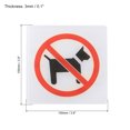 thumbnail image 2 of Unique Bargains No Pets Signe Autocollant Mural Intérieur Extérieur, 2 of 5