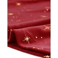 thumbnail image 5 of INSPIRE CHIC Women's Velvet Star Printed Adjustable Strap High Waist Suspender Skirt S Red, 5 of 6