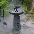 thumbnail image 3 of Wovilon Halloween Outdoor Garden Resin Bird Bath Skull Garden Decoration - Weather Resistant Polyresin-Backyard Expressions, 3 of 7