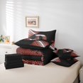 thumbnail image 6 of Manfei Monogrammed D Theme 7pcs Bedding Comforter Set,Rugby Football Sport Queen Bedding Sets,Boys Ball Game Queen Sheet Sets For Teens,Ultra Soft Bedroom Decor Reversible, 6 of 8